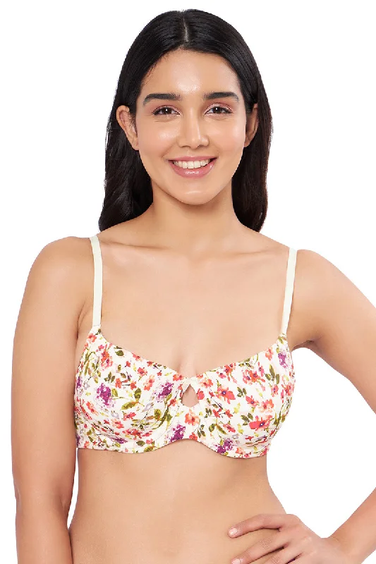 Strapless bras with silicone lining for security-Elegant Dream Padded Wired T-shirt Bra - Watercolour Ditsy Floral Print Strapless bras with silicone lining for security-Elegant Dream Padded Wired T-shirt Bra - Watercolour Ditsy Floral Print