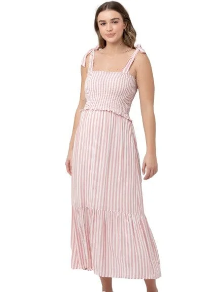 Nursing bras with a focus on style and fashion for formal events and special occasions-Ollie Smocked Sundress