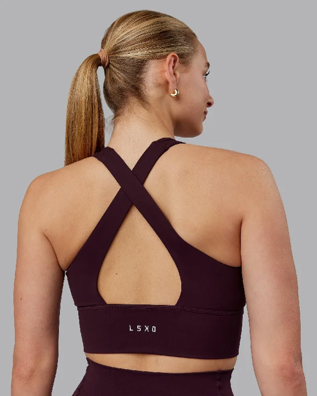Sports bras for everyday exercise-Evoke Sports Bra - Mulberry