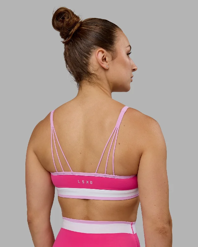 Sports bras with removable padding-Excel Sports Bra - Ultra Pink