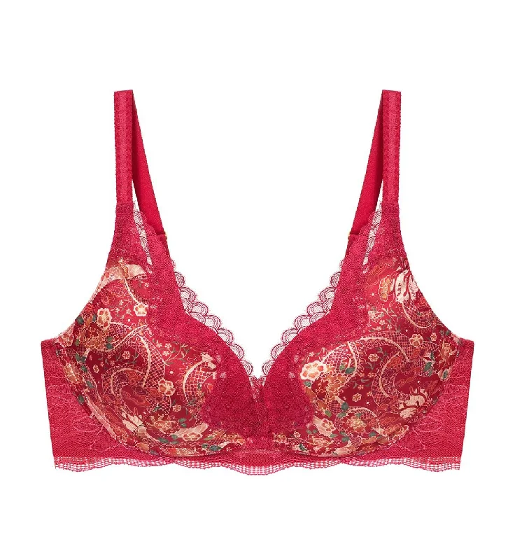 Women's bras with no seams-FEIFEI RUAN COLLABORATION PUSH UP PLUNGE BRA