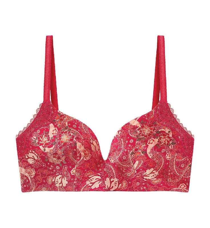 Best bras for heavy chest with straps-FEIFEI RUAN COLLABORATION WIREFREE BRA