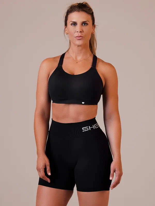 Sports bras for cycling and biking-Flex-Lite Sports Bra - Black