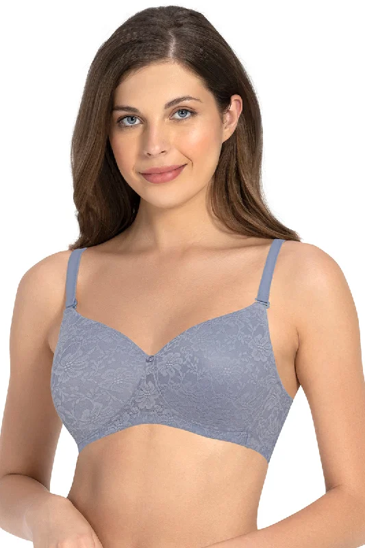 Full coverage bras for plus-size women-Floral Romance Padded Non-wired Lace Bra - Tempest Lace Full coverage bras for plus-size women-Floral Romance Padded Non-wired Lace Bra - Tempest Lace