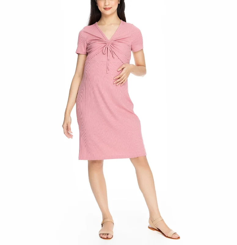 Nursing bras with a focus on style and fashion for special occasions-Francesca Nursing Dress Daisy Pink Nursing bras with a focus on style and fashion for special occasions-Francesca Nursing Dress Daisy Pink