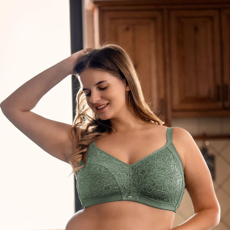 Non wired bras for women who prefer a comfortable fit for empathetic living practices-Full Coverage Non Padded Non Wired Lacy Bra-FB-709 Non wired bras for women who prefer a comfortable fit for empathetic living practices-Full Coverage Non Padded Non Wired Lacy Bra-FB-709
