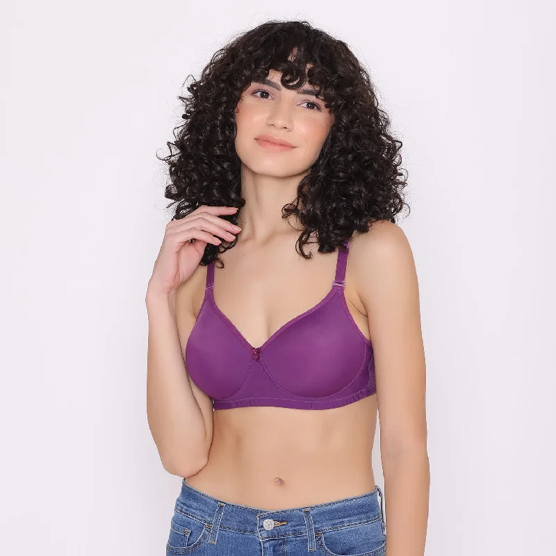 Cooling bras for warm weather-Full Coverage T-Shirt Bra Lightly Padded-LILY