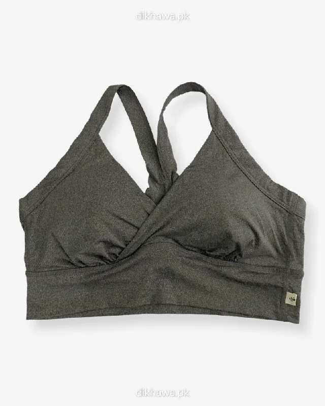 Non wired bras for travel convenience-Girls Sports Non Padded Bra Ladies Jogging Bra Imported Stocklot Branded Sports Bra