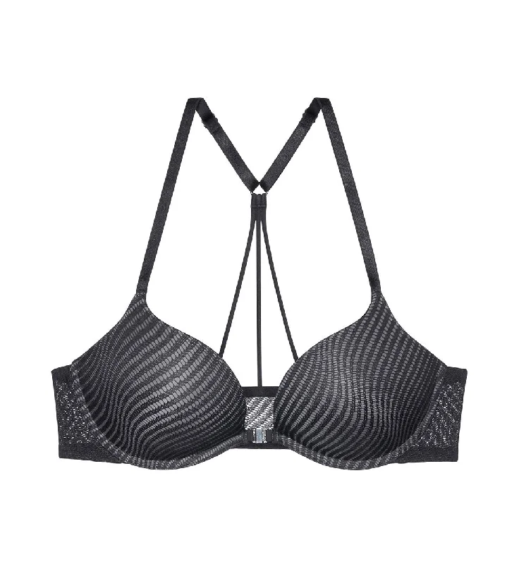 Black bras for versatile fashion-HARMONY SPOTLIGHT PUSH UP FRONT OPENING BRA