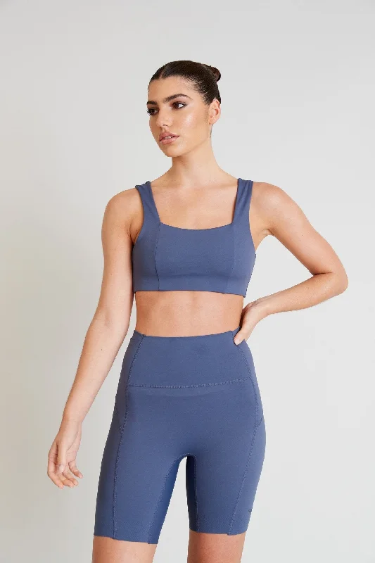 Full-coverage sports bras for workouts-Hustle Square Neck Sports Bra