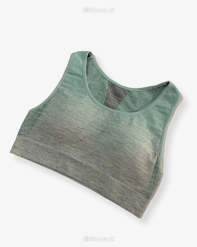 Soft cup bras for women who want a comfortable fit for recentering living routines-Impact Padded Sports Bra With Mesh PanelsLadies Jogging Bra Imported Stocklot Branded Sports Bra