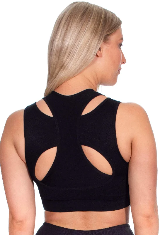 Plus-size bras for comfort and support-Sports Bra - Triple-layer Support Racer