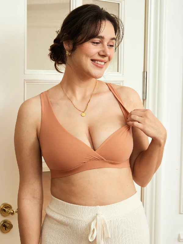 Maternity bras that double as nursing bras-Inbarely® Crossover Racerback Nursing Bra