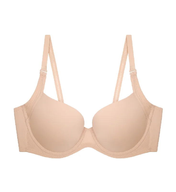 Seamless bras for smooth under dresses-INVISIBLE INSIDE-OUT T-SHIRT BRA