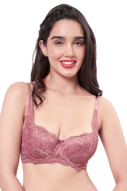 Everyday bras for comfort and fit-Eternal Bliss Padded Wired Balconette Bra - Messa Rose Everyday bras for comfort and fit-Eternal Bliss Padded Wired Balconette Bra - Messa Rose