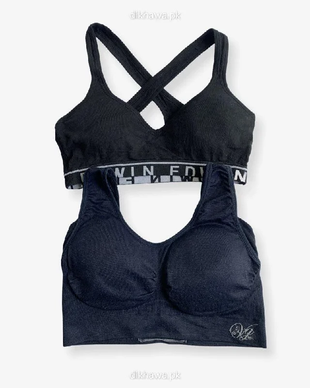 Soft cup bras for women who want a comfortable fit for leisure-Ladies Jogging Bra - Sports Bra - Pack Off 2 Sports Bra - Padded Sports Bra Pack Off 2 Soft cup bras for women who want a comfortable fit for leisure-Ladies Jogging Bra - Sports Bra - Pack Off 2 Sports Bra - Padded Sports Bra Pack Off 2