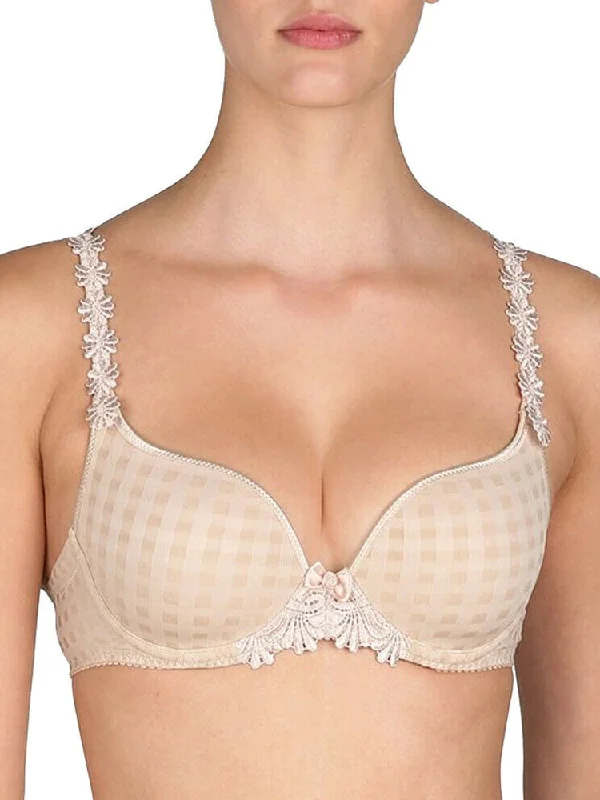 Best bras for heavy chest with straps-Avero Padded Heartshape Bra - Caffé Latte