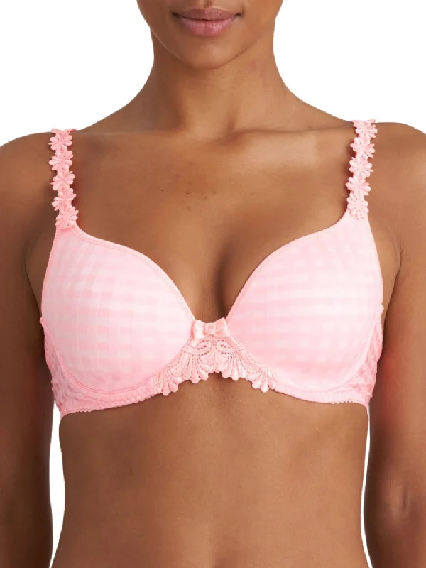 Cotton and lace bras for everyday wear-Avero Padded Heartshape Bra - Pink Parfait
