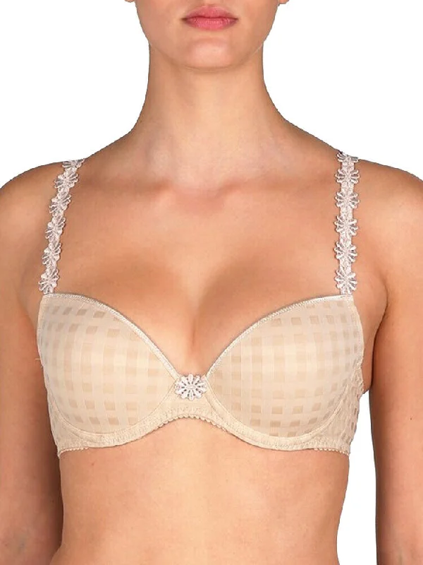 Nursing bras for easy breastfeeding-Avero Padded Plunge Bra - Caffé Latte
