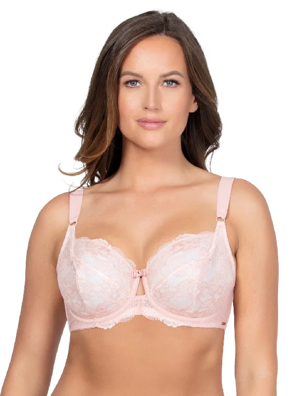 Silk bras for luxury feel-Marion Unlined Wire Bra - Pink Parfait - P5392