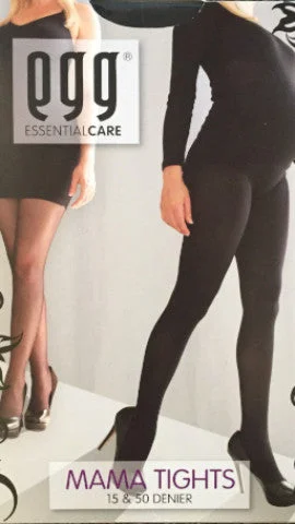Nursing bras with easy access for feeding-Egg Maternity Over Belly Stockings Black 50 Denier