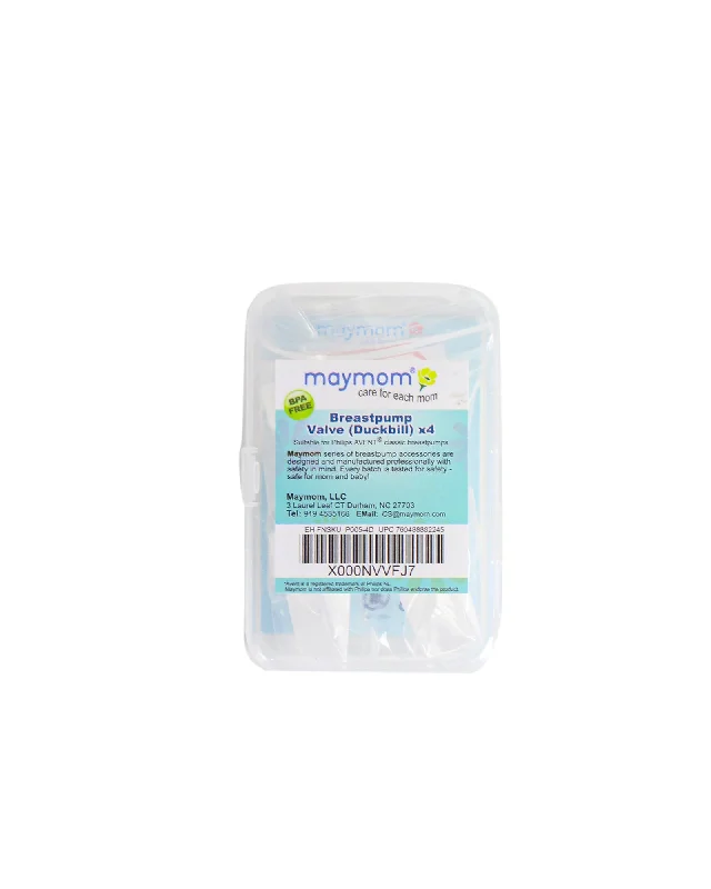 Maternity bras that are compatible with breast pumps and nursing pads during breastfeeding-Maymom Breastpump Valve (Duckbill) 4pcs O/S