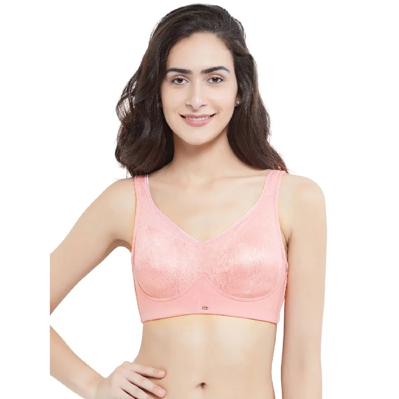 Soft cup bras for women who want a comfortable fit for humble living routines-Minimizer Full Coverage Non Wired Bra- CB-325 Soft cup bras for women who want a comfortable fit for humble living routines-Minimizer Full Coverage Non Wired Bra- CB-325