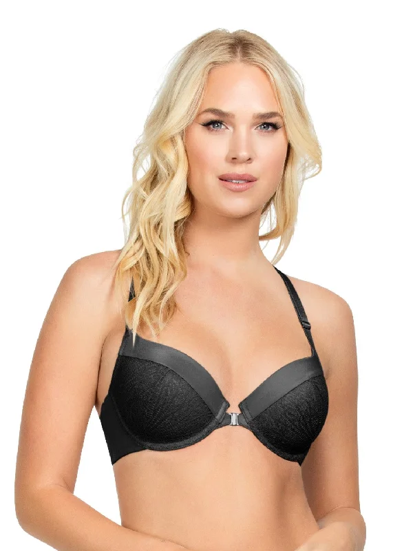 Seamless bras for invisible support-Nouveau Racerback Padded Bra - Black - A1531