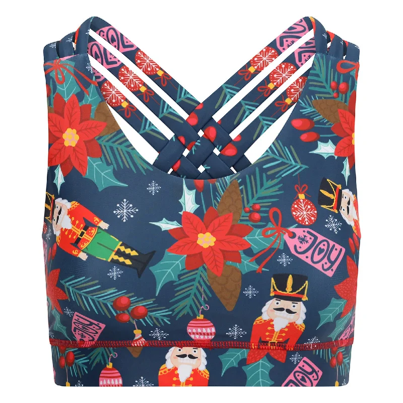 Seamless sports bras for comfort-Nutcracker Cross Back Bra