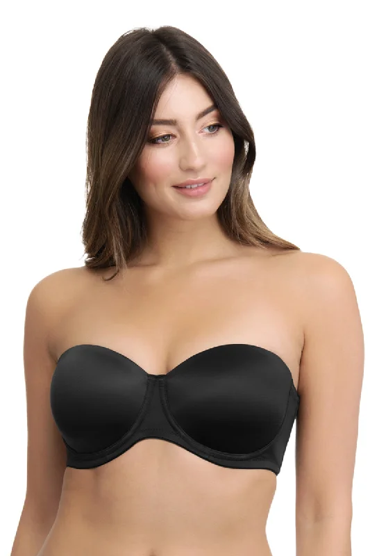 Adjustable strap bras for customized fit-Original Multiway Padded Wired Strapless Bra - Black Adjustable strap bras for customized fit-Original Multiway Padded Wired Strapless Bra - Black