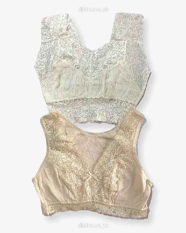 Non wired bras for women who prefer a comfortable fit for playful living practices-Pack Of 2 - Girls, Women Sports Non Padded Bra Ladies Jogging Bra Imported Stocklot Branded Sports Bra Non wired bras for women who prefer a comfortable fit for playful living practices-Pack Of 2 - Girls, Women Sports Non Padded Bra Ladies Jogging Bra Imported Stocklot Branded Sports Bra