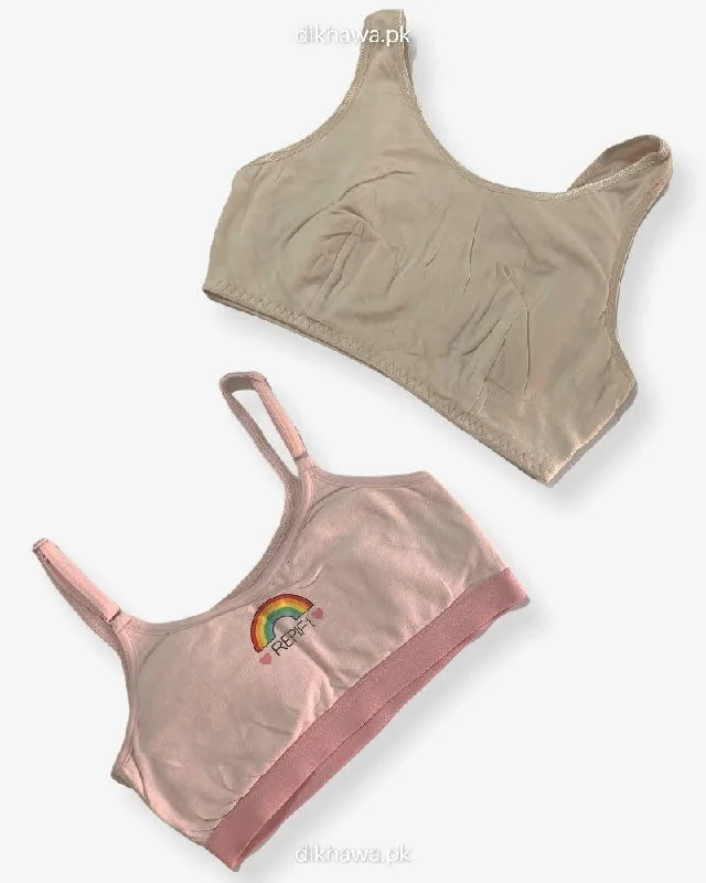 Non wired bras for women who prioritize comfort during dynamic living practices-Pack Of 2 - Girls, Women Sports Non Padded Bra Ladies Jogging Bra Imported Stocklot Branded Sports Bra Non wired bras for women who prioritize comfort during dynamic living practices-Pack Of 2 - Girls, Women Sports Non Padded Bra Ladies Jogging Bra Imported Stocklot Branded Sports Bra