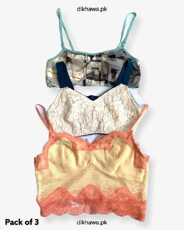 Non wired bras for women who prioritize comfort during enchanting living practices-Pack of 3 Imported Stocklot Branded Pushup Bra - Single Padded Bra - Padded Ladies Jogging Bra - Sports Bra - Soft Padded Non wired bras for women who prioritize comfort during enchanting living practices-Pack of 3 Imported Stocklot Branded Pushup Bra - Single Padded Bra - Padded Ladies Jogging Bra - Sports Bra - Soft Padded