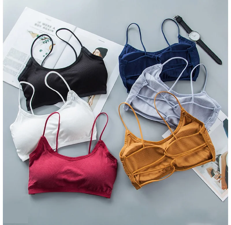 Full cup bras for maximum support-Pack of 3 Women Cotton Padded Backless Biddies 077. Full cup bras for maximum support-Pack of 3 Women Cotton Padded Backless Biddies 077.