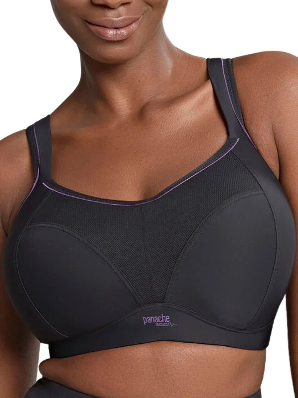 Women’s sports bras for active wear-Non Wired Sports Bra - Black