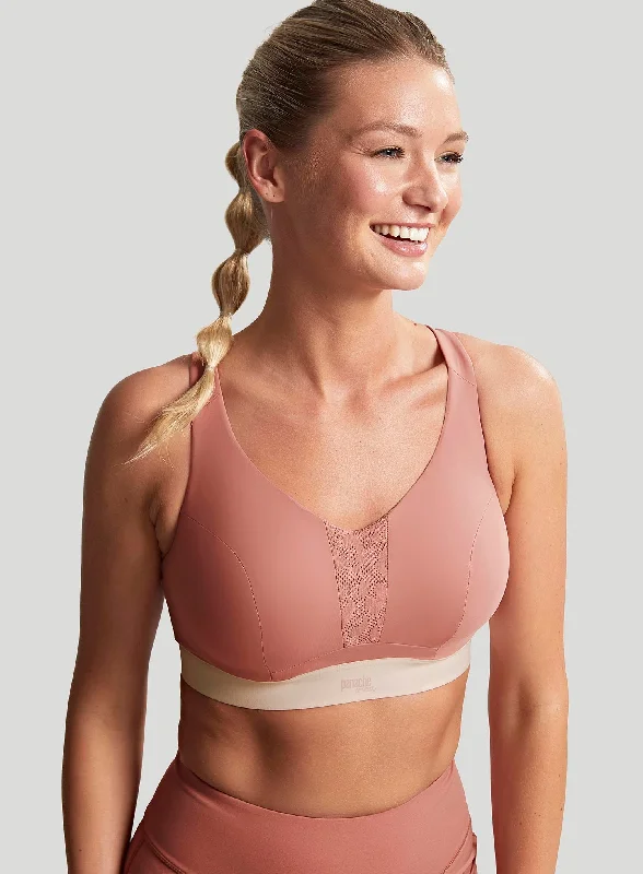 Seamless sports bras for comfort-Panache Sport: Endurance Non Padded Wired Sports Bra Sienna Seamless sports bras for comfort-Panache Sport: Endurance Non Padded Wired Sports Bra Sienna