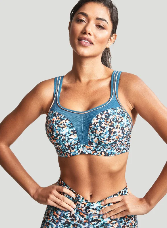 Sports bras for running and sports-Panache Sport: Power Moulded Sports Bra Animal Abstract