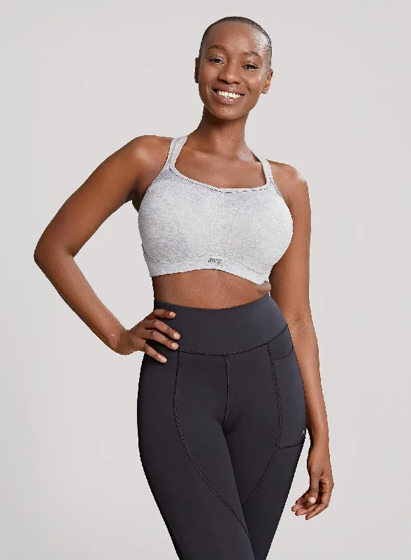 Compression sports bras for support-Panache Sport: Power Moulded Sports Bra Greymarle