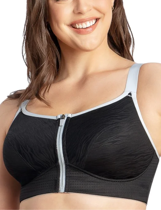 Lightweight and breathable sports bras-Wave Wirefree Zip Front