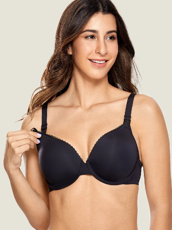 Nursing bras with a focus on style and fashion for special occasions and events-Underwired Support Nursing Bra