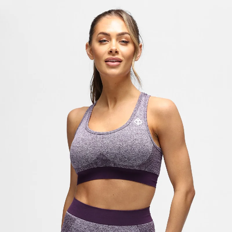 Best sports bras for smaller busts-Purple Seamless Bra