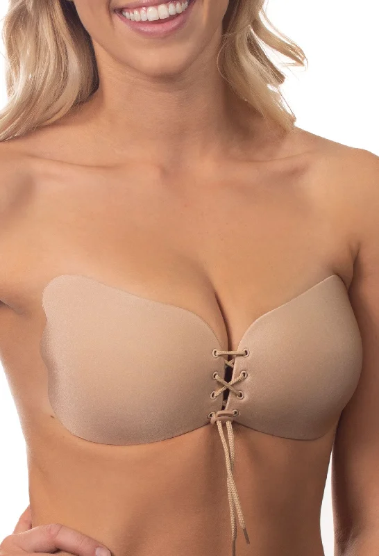 Bralettes with adjustable straps-Push-Up Stick On Bra