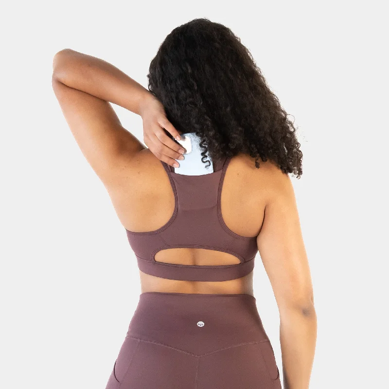 Sports bras for summer workout wear-Sarah Sports Bra - Fossil