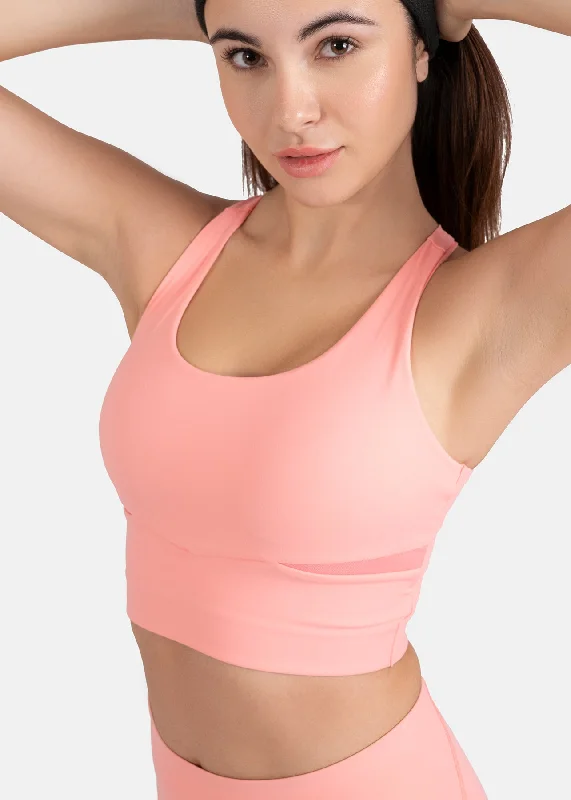 Sports bras for running and jogging-Women's Mesh Sports Bra