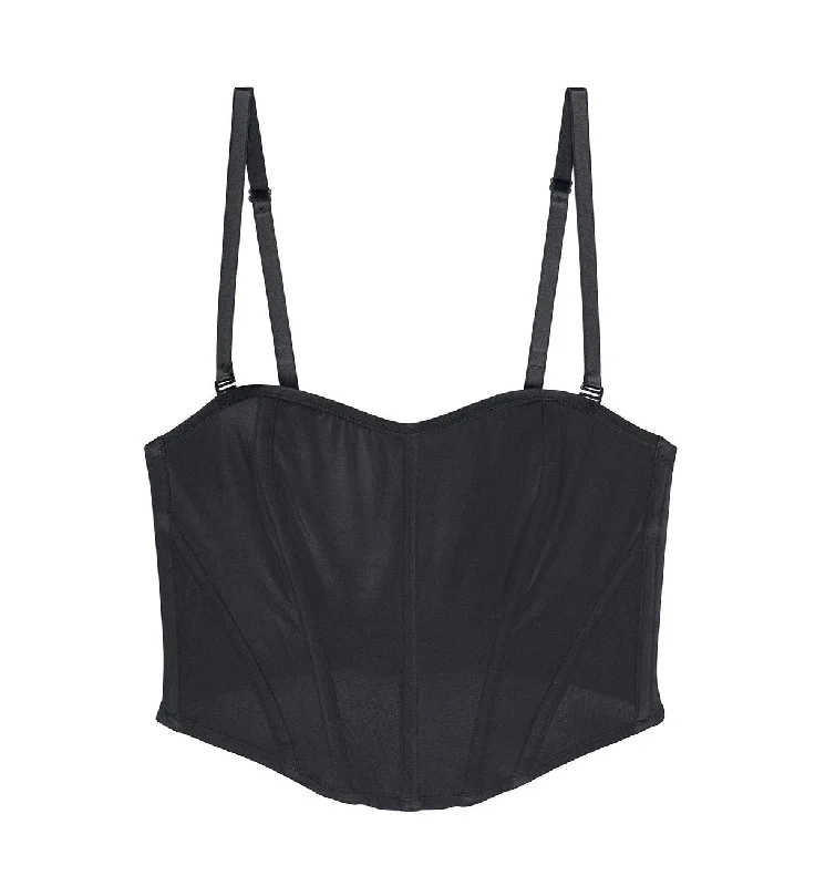 Sports bras with moisture-wicking fabric-SIGNATURE SHEER CORSET BRA