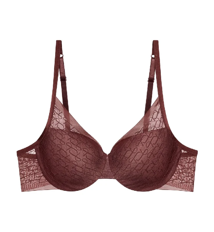 Thong bras for minimal lines-SIGNATURE SHEER WIRED PADDED BRA