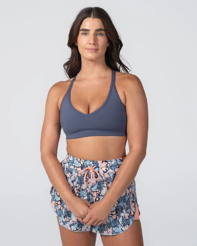 Sports bras for marathon runners-Skin Move Bra - Light Navy