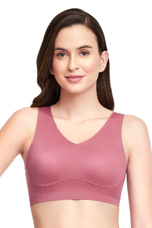 Bridal bras for wedding day comfort-Skins V-Neck Bra - Mellow Mauve