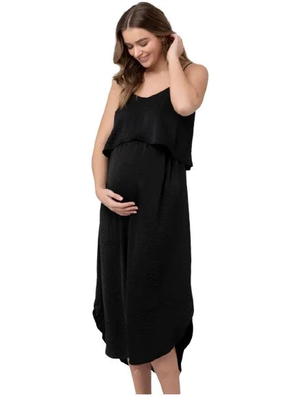 Nursing bras with a focus on support and stability during physical activities-Serafina Nursing Dress