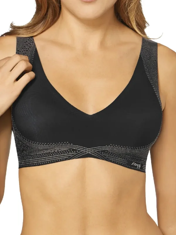 Wireless bras with a focus on comfort during purposeful living practices-ZERO Feel Soft Bra - Black Wireless bras with a focus on comfort during purposeful living practices-ZERO Feel Soft Bra - Black